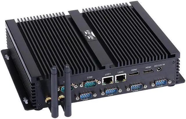 Alt view image 2 of 2 - Industrial PC I5 4200U 2 HDMI 6 COM 2 Intel Nics 8G RAM 128G SSD I4