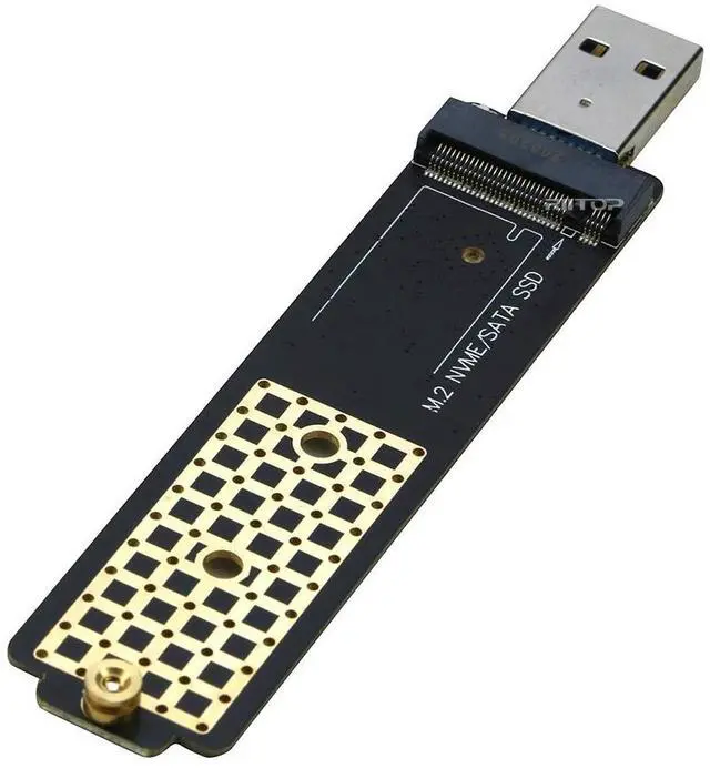 Main image of M.2 to USB Adapter, RIITOP M.2 NVME SATA SSD to USB3.1 Gen2 10Gbps, USB to NVME PCIe SSD Reader M Key & B+M Key Max 4TB Support UASP for 2280 2260 2242 2230 SSD Enclosure