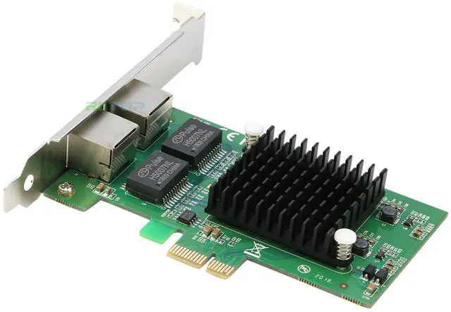 Alt view image 7 of 7 - RIITOP 2-Port 1000M PCIe Express Network Adapter Card NIC Intel 82575 Chipset Dual RJ45 PCI Express Gigabit Ethernet Lan Card Come with Low Profile Bracket