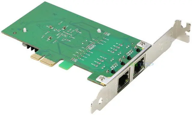 Alt view image 5 of 7 - RIITOP 2-Port 1000M PCIe Express Network Adapter Card NIC Intel 82575 Chipset Dual RJ45 PCI Express Gigabit Ethernet Lan Card Come with Low Profile Bracket