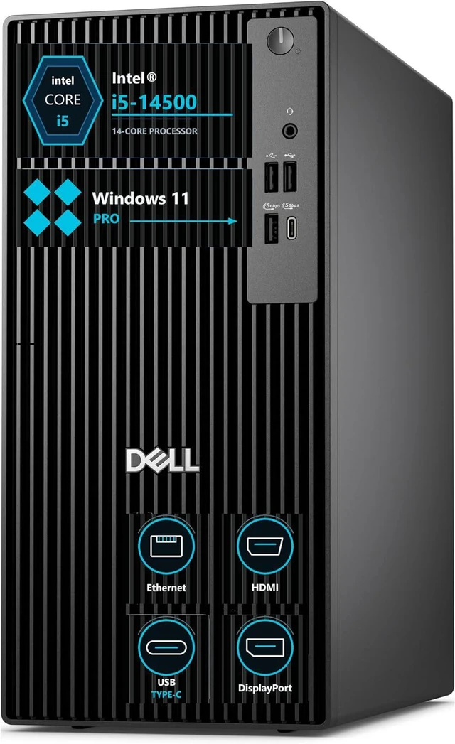 Main image of Dell Pro Tower| Next Gen Optiplex| Intel Core i5-14500| 32GB DDR5| 512GB SSD|Wifi-AX|Dual Monitor Support| Windows 11 Pro| Business Desktop Computer