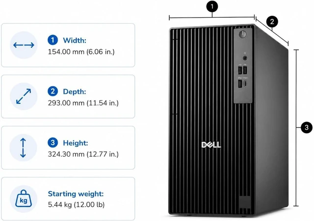 Alt view image 6 of 7 - Dell Pro Tower| Next Gen Optiplex| Intel Core i5-14500| 32GB DDR5| 512GB SSD|Wifi-AX|Dual Monitor Support| Windows 11 Pro| Business Desktop Computer