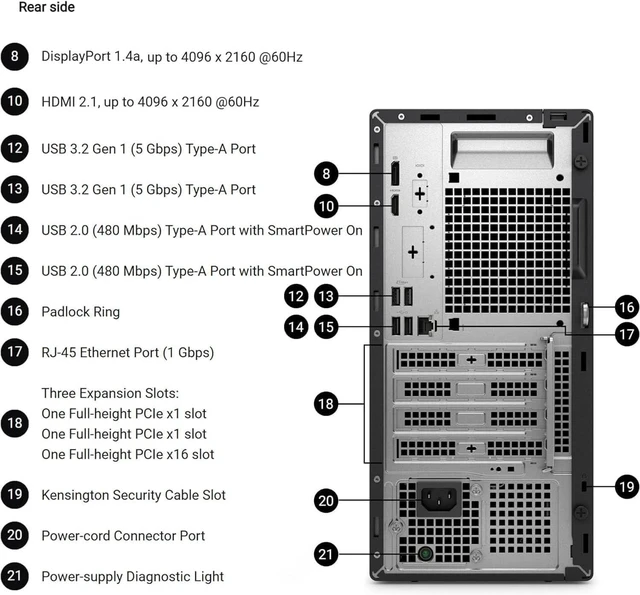 Alt view image 3 of 7 - Dell Pro Tower| Next Gen Optiplex| Intel Core i5-14500| 32GB DDR5| 512GB SSD| Dual Monitor Support| Windows 11 Pro| Business Desktop Computer