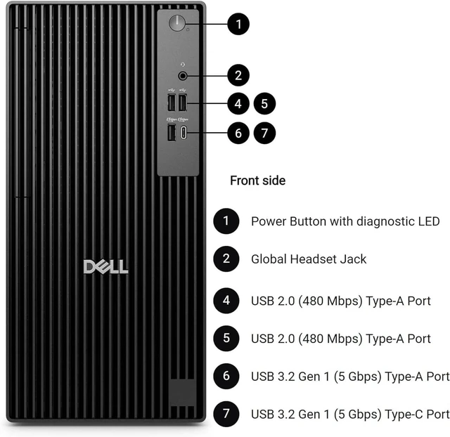 Alt view image 4 of 7 - Dell Pro Tower| Next Gen Optiplex| Intel Core i5-14500| 32GB DDR5| 512GB SSD| Dual Monitor Support| Windows 11 Pro| Business Desktop Computer