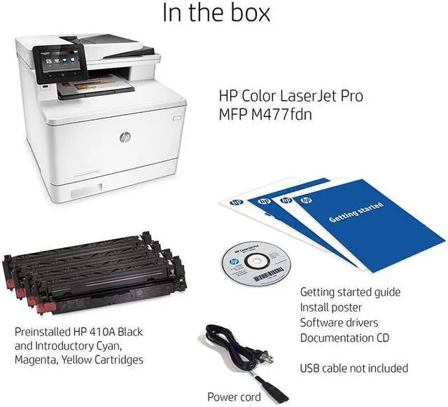 Alt view image 3 of 3 - HP LaserJet Pro M477fdn  (CF378A) All-in-One Color Laser Printer with Built-in Ethernet & Duplex Printing