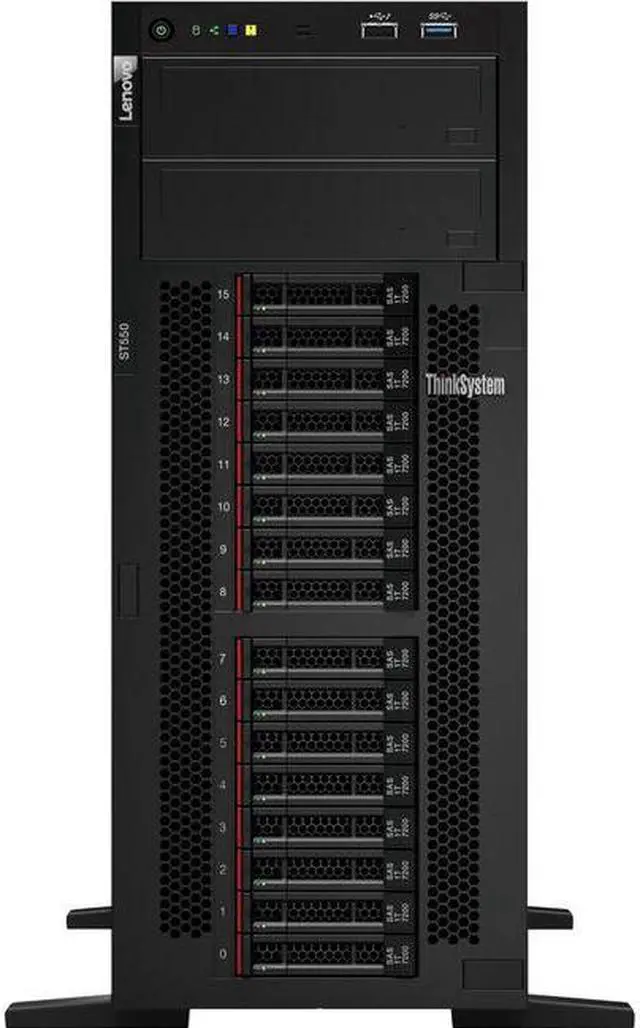 Alt view image 8 of 9 - Lenovo ThinkSystem ST550 7X10A0APNA 4U Xeon Bronze 3204 16GB Tower Server