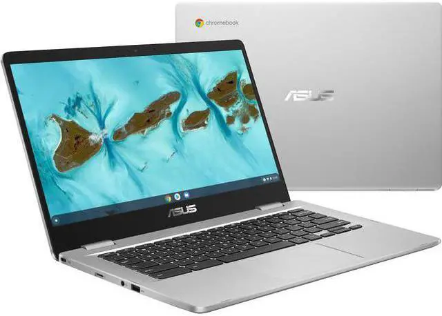 Alt view image 7 of 20 - ASUS C424MA 14 4GB, 64GB Chromebook; 14" Full HD, Intel Celeron N4020, 4GB RAM, 64GB eMMC, Silver, Chrome OS, C424MA-WH44F