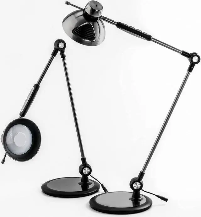 Alt view image 7 of 7 - OTUS Desk Lamp Gesture Control, LED Architect Desk lamp for Home Office, Adjustable Metal Swing Arm, Tall Task Light for Drafting or Bedside Table Reading, 12 Brightness, 3 Touch Eye-Caring Modes