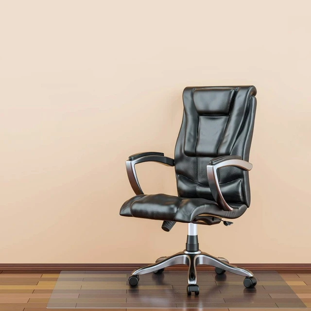 Alt view image 3 of 7 - Floortex® Megamat® Extra Thick, Strong Polycarbonate Chair Mat for Hard Floors & Carpets - 46" x 53"