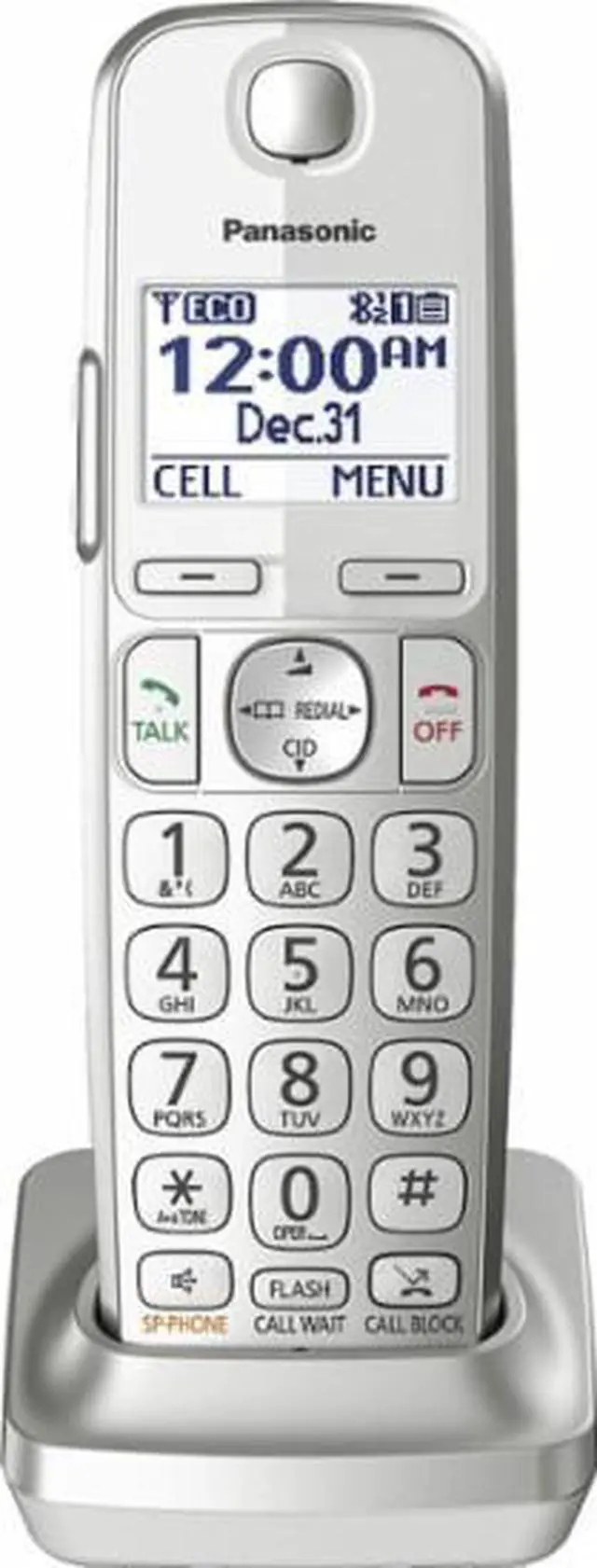 Alt view image 11 of 11 - PANASONIC KX-TGEA40S EXTRA HANDSET FOR TGE2XX AND 4XX SERIES