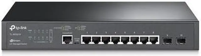 Alt view image 8 of 14 - TP-Link JetStream 8-Port Gigabit L2+ Managed Switch with 2 SFP Slots - 8 Ports - Manageable - 3 Layer Supported - Modular - Optical Fiber, Twisted Pair - Rack-mountable, Desktop