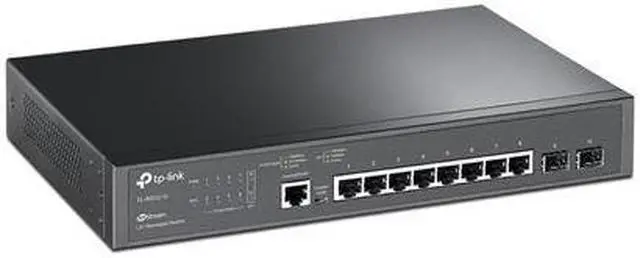 Alt view image 9 of 14 - TP-Link JetStream 8-Port Gigabit L2+ Managed Switch with 2 SFP Slots - 8 Ports - Manageable - 3 Layer Supported - Modular - Optical Fiber, Twisted Pair - Rack-mountable, Desktop