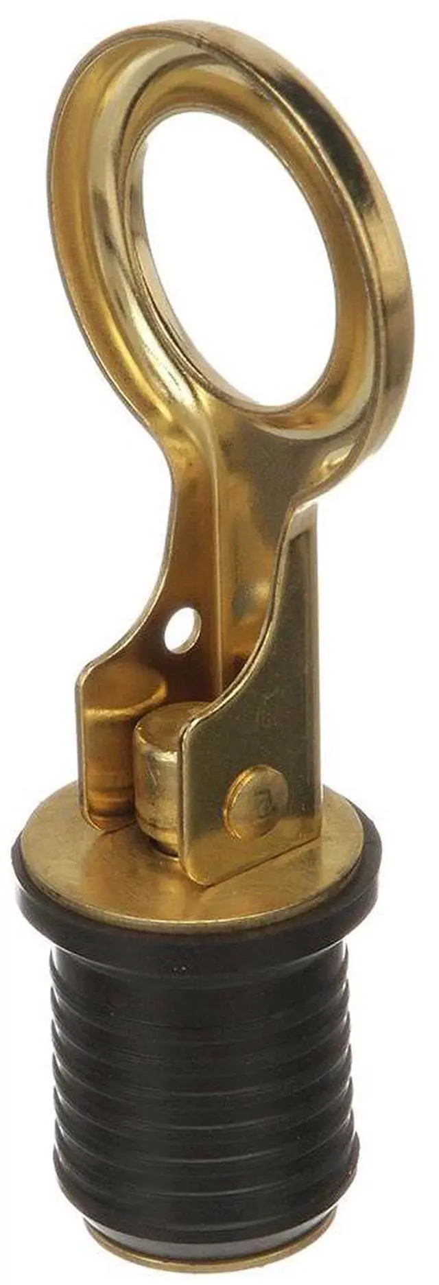 Alt view image 2 of 2 - Attwood Snap-Handle Brass Drain Plug - 1" Diameter