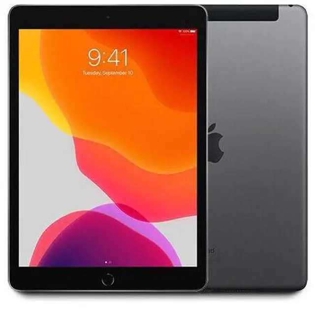 Alt view image 2 of 3 - Apple iPad 7th Gen A2200 (WiFi + Cellular Unlocked) 128GB Space Gray (Grade B)