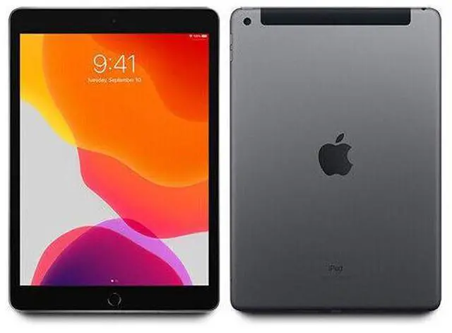 Alt view image 3 of 3 - Apple iPad 7th Gen A2200 (WiFi + Cellular Unlocked) 128GB Space Gray (Grade B)