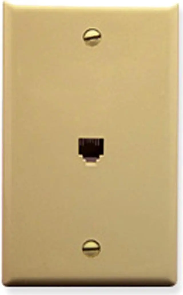 Alt view image 4 of 4 - WALL PLATE, VOICE 6P6C, IVORY