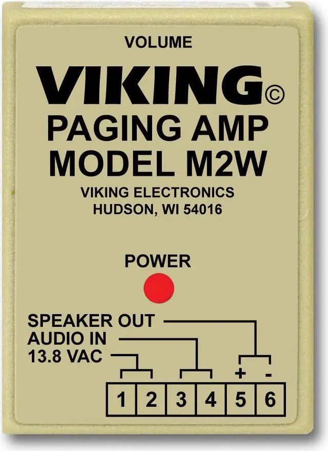 Alt view image 2 of 5 - VIKING M2W PAGING POWER AMP W/25AE PAGING HORN INC.