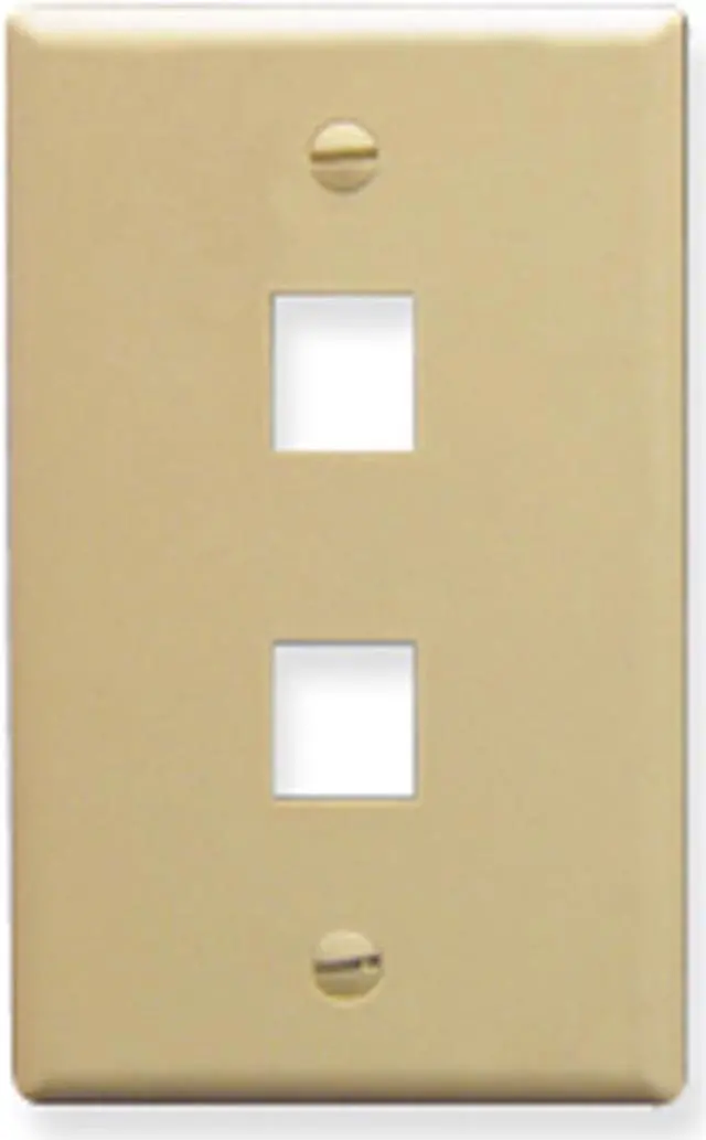 Alt view image 2 of 4 - ICC FACE-2-IV IC107F02IV - 2PORT FACE IVORY