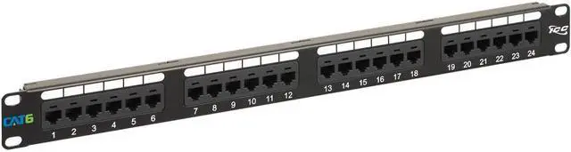 Alt view image 6 of 11 - ICC ICMPP02460 Cat 6 24 Port Patch Panel, 1 RMS