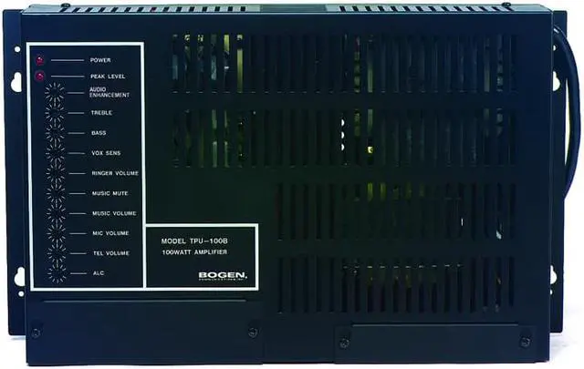 Alt view image 6 of 11 - Bogen - TPU60B - Tpu60b Bogen Paging Amplifier, Tel, Less Than 1 Pct