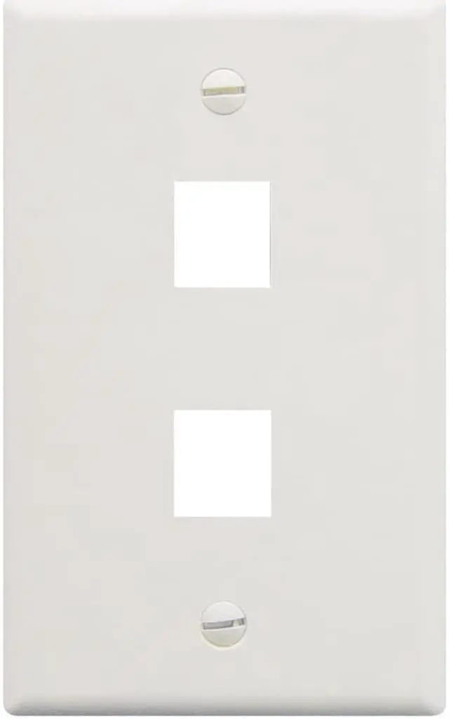Alt view image 2 of 4 - ICC FACE-2-WH IC107F02WH - 2PORT FACE WHITE