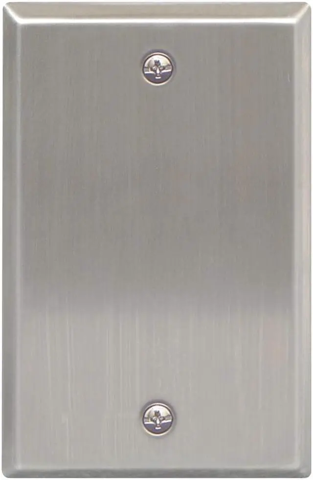 Alt view image 2 of 9 - Faceplate- 1 gang- blank SS