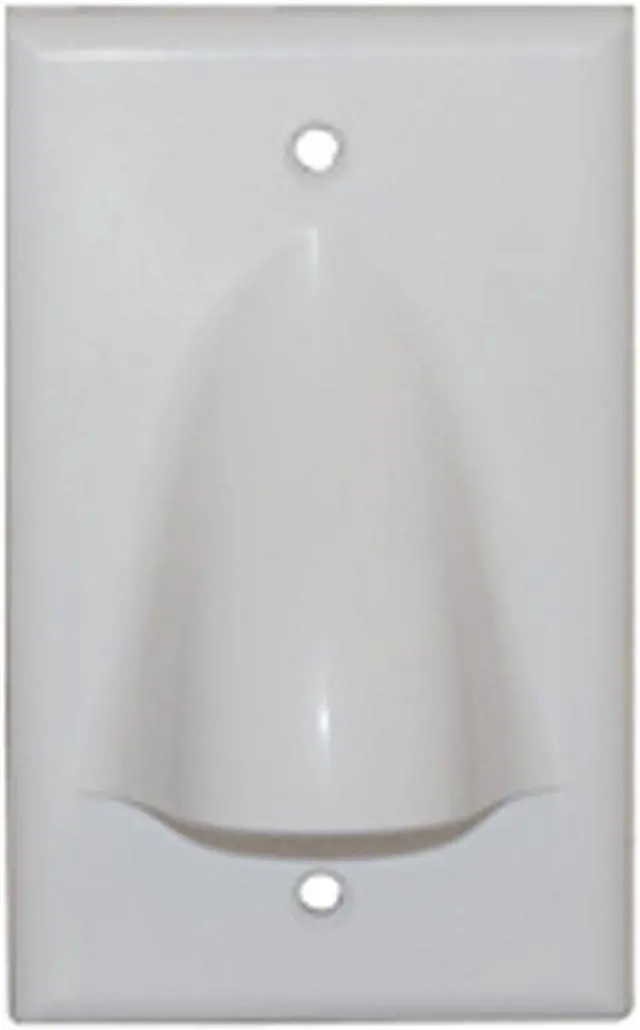 Alt view image 4 of 4 - FACEPLATE 1 GANG BULK NOSE WHITE