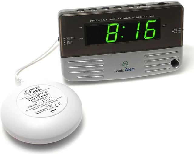 Alt view image 6 of 6 - SONIC BOMB SB200SSEU ALARM CLOCK W/ BED SHAKER