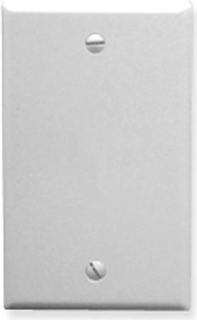 Alt view image 2 of 3 - Flush Wall Plate Blank WHITE