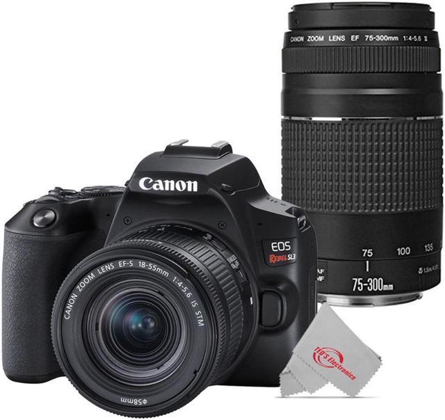 Canon EOS Rebel SL3 DSLR 24.1MP 4K Video Camera + EF-S 18-55mm IS STM Lens  (Black) 