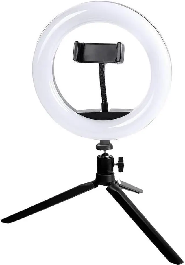 Alt view image 5 of 14 - Vivitar 8 Inch LED Ring Light Dimmable Lamp for Iphone Smartphone with Tripod Mount Stand