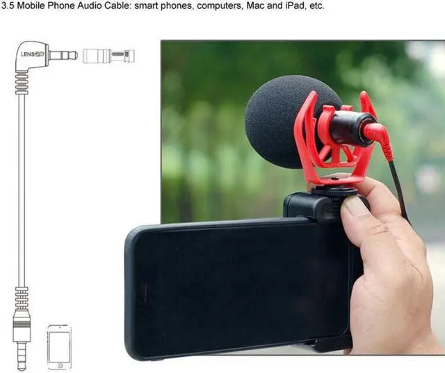 Alt view image 8 of 9 - Vivitar VIV-MIC-603C Cardioid Directional Microphone
