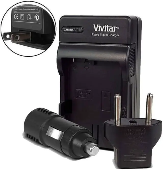 Alt view image 2 of 2 - Vivitar VIV-QCB-217 1 Hour Rapid Battery Charger for Canon NB-12L / NB-13L Battery for Canon PowerShot G5 X, G7 X, G7 X Mark II, G9 X, G9X Mark II, SX720 HS