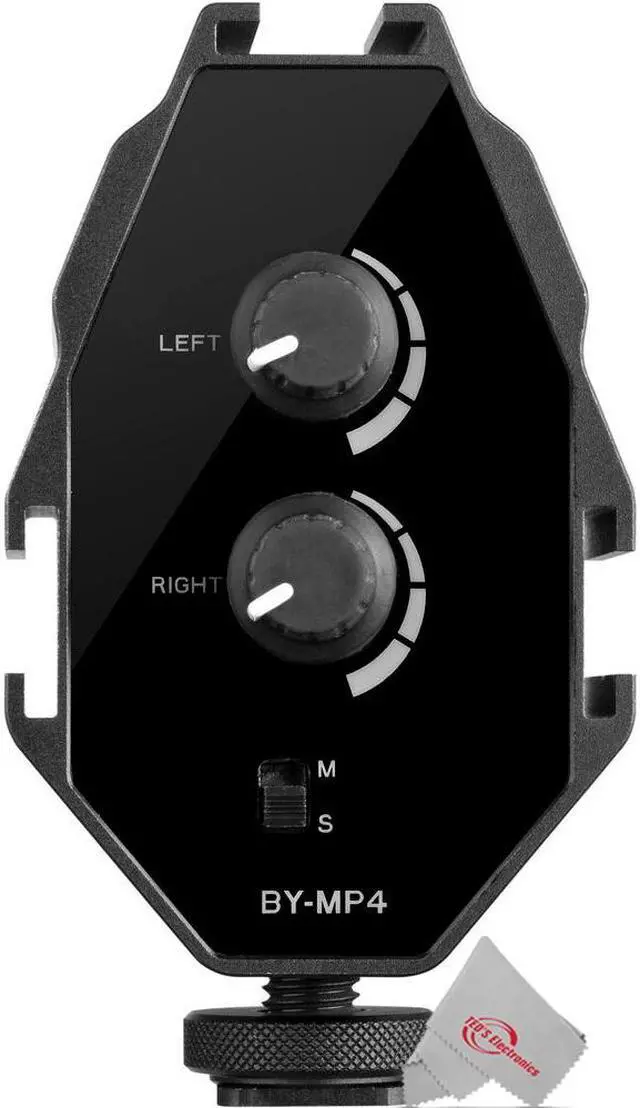 Alt view image 2 of 7 - Vidpro XM-AD3 On Camera Dual Channel Audio Adapter for Cameras, Camcorders and smartphones