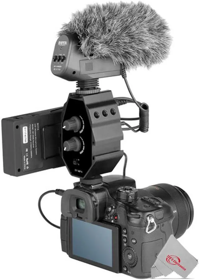 Alt view image 7 of 7 - Vidpro XM-AD3 On Camera Dual Channel Audio Adapter for Cameras, Camcorders and smartphones