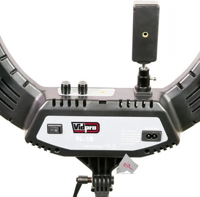Alt view image 14 of 20 - Vidpro RL-18 LED 18 Inch Ring Light Kit with Stand and Case