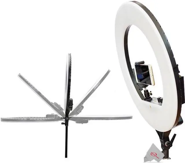 Alt view image 15 of 20 - Vidpro RL-18 LED 18 Inch Ring Light Kit with Stand and Case