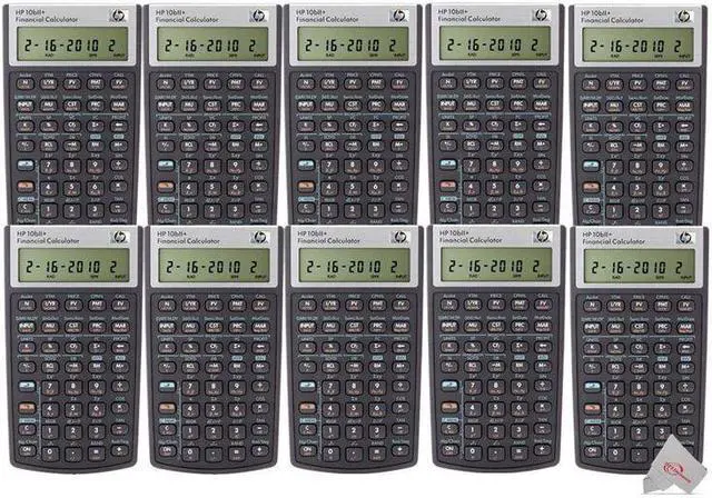 Main image of HP Ten Packs HP 10bII+ Financial Calculator Black
