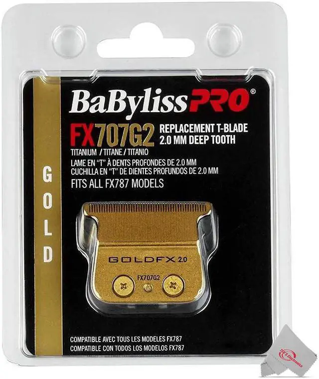 Alt view image 2 of 4 - Babyliss Pro Gold FX707G2 Replacement Deep Tooth T-Blade 2.0MM