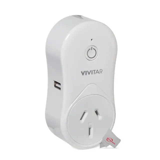 Alt view image 3 of 4 - 5x Vivitar Smart Home Wi-Fi Outlet + USB Port Compatible with Alexa and Google Home - No Hub Required