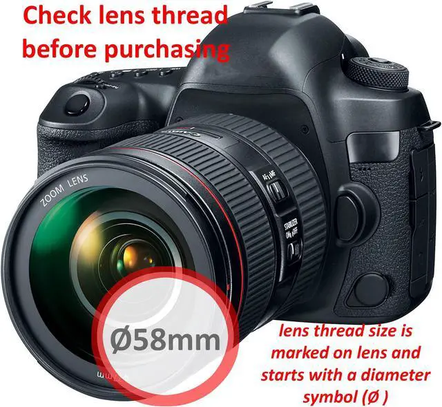 Alt view image 3 of 3 - 10x 55-58MM Step-Up Ring Adapter 55mm Thread Lens to 58mm Lens Accessories