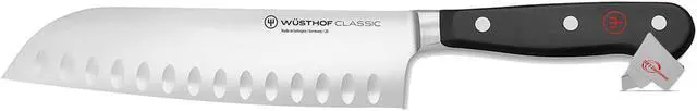 Alt view image 2 of 3 - 2x Wusthof Classic 7" Hollow Edge Santoku Kitchen Knife