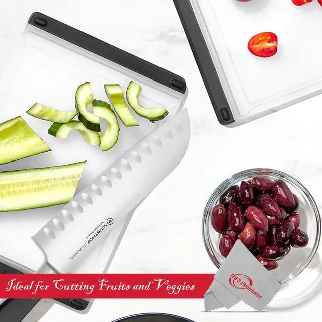 Alt view image 3 of 3 - 2x Wusthof Classic 7" Hollow Edge Santoku Kitchen Knife