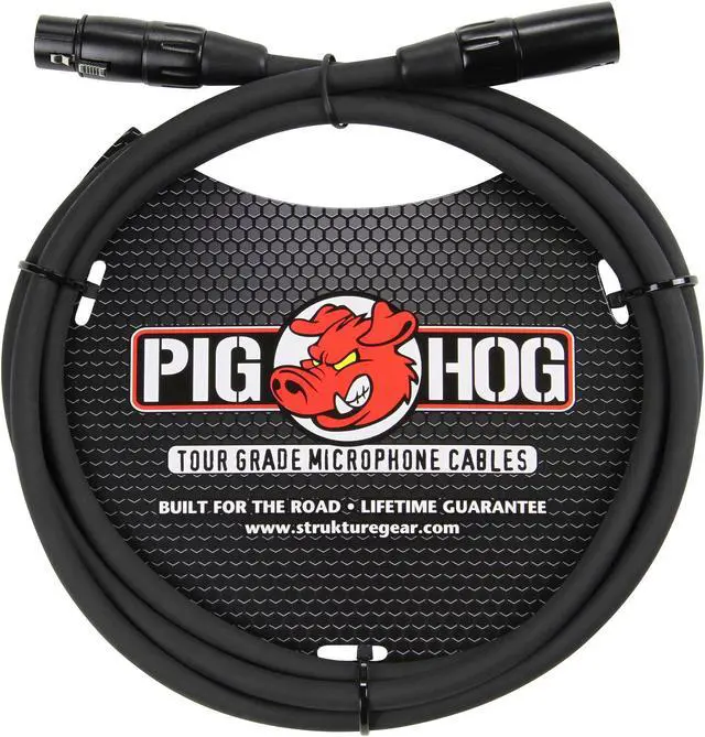 Alt view image 8 of 12 - Pig Hog 6' 8mm XLR Microphone Cable - 3 Pin XLR Male to 3 Pin XLR Female