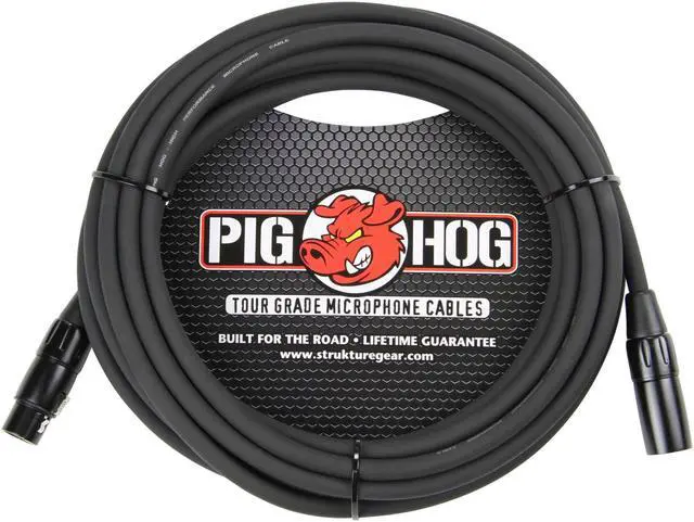 Alt view image 2 of 3 - Pig Hog 8mm XLR Microphone Cable Male to Female 10 Ft Fully Balanced Premium Mic Cable  - 2 Units