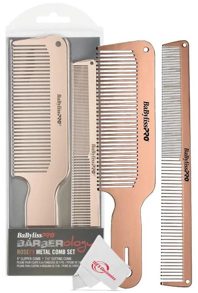 Main image of BABYLISS PRO GOLDFX Metal Comb 2-Pack