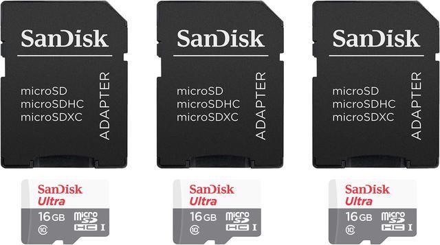 SanDisk 16GB Ultra UHS-I microSDHC Memory Card