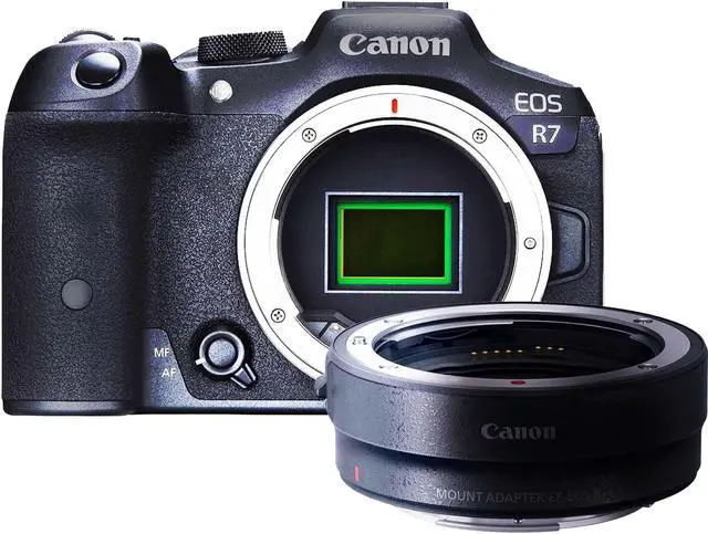 Main image of Canon EOS R7 32.5MP Mirrorless Camera with Canon Mount Adapter EF-EOS R