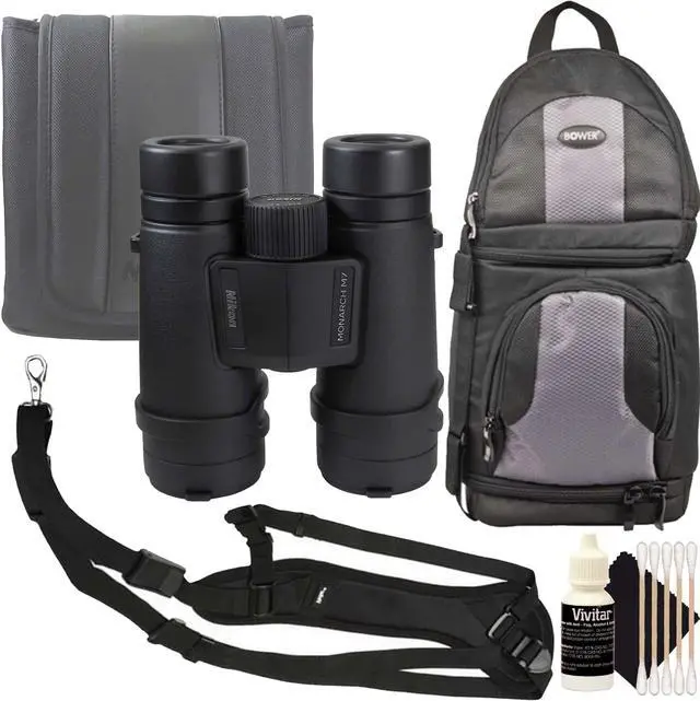 Main image of Nikon 8x42 Monarch M7 Waterproof Roof Prism Binoculars and Vivitar SLING1 1/4-20" Padded Neoprene Sling Hands Free Strap Kit