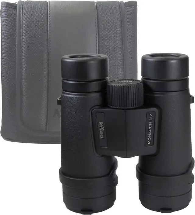 Alt view image 2 of 7 - Nikon 8x42 Monarch M7 Waterproof Roof Prism Binoculars and Vivitar SLING1 1/4-20" Padded Neoprene Sling Hands Free Strap Kit